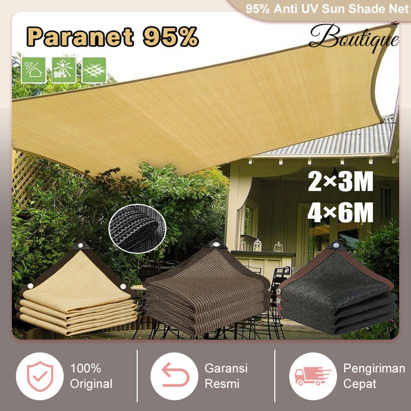 Paranet 95% Anti UV Hujan Sun Shade Net Paranet Shading Net Jaring Paranet/ Garden Sunshade Net Jari