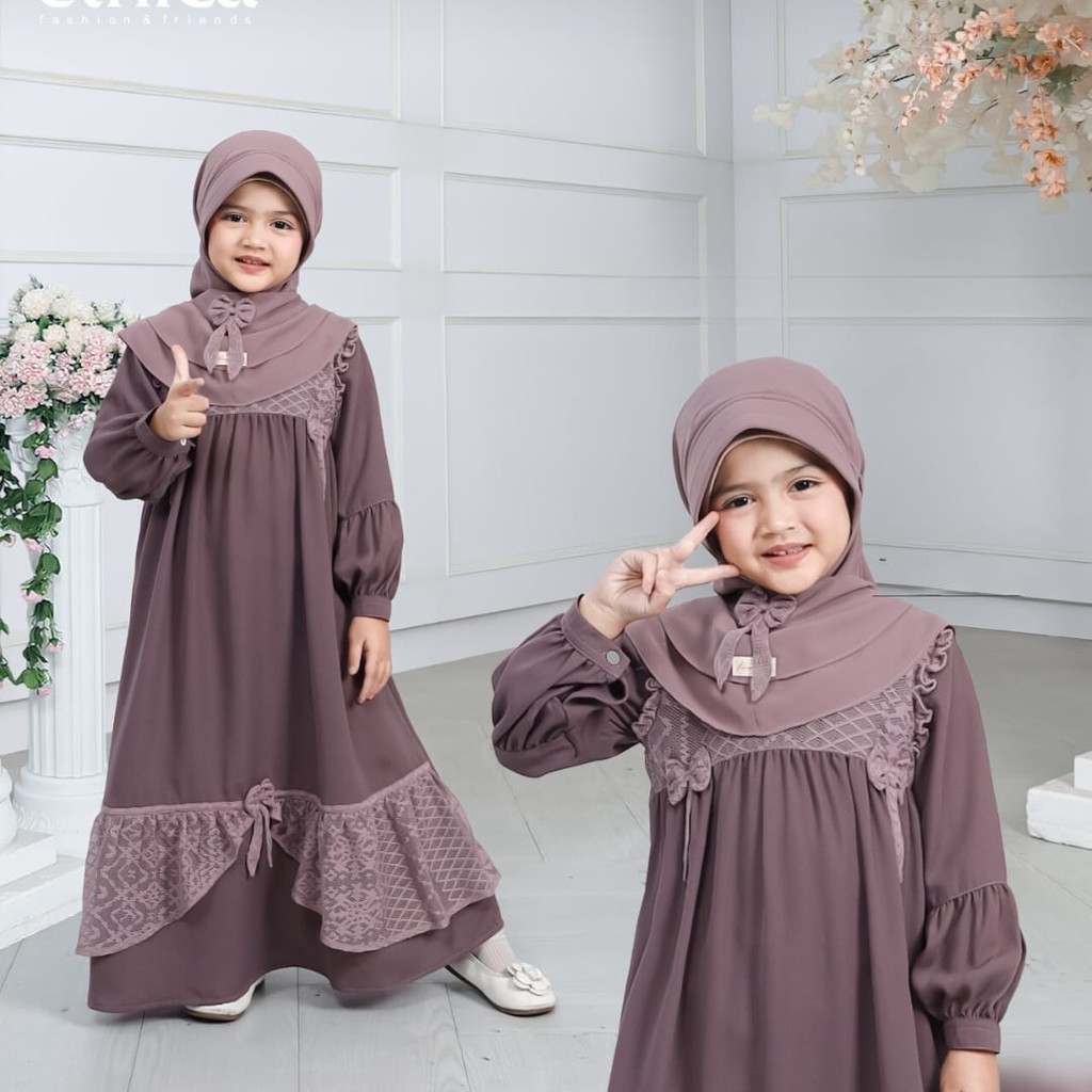 ETHICA GAMIS ANAK KAGUMI KIDS 159 ORCHID PETAL
