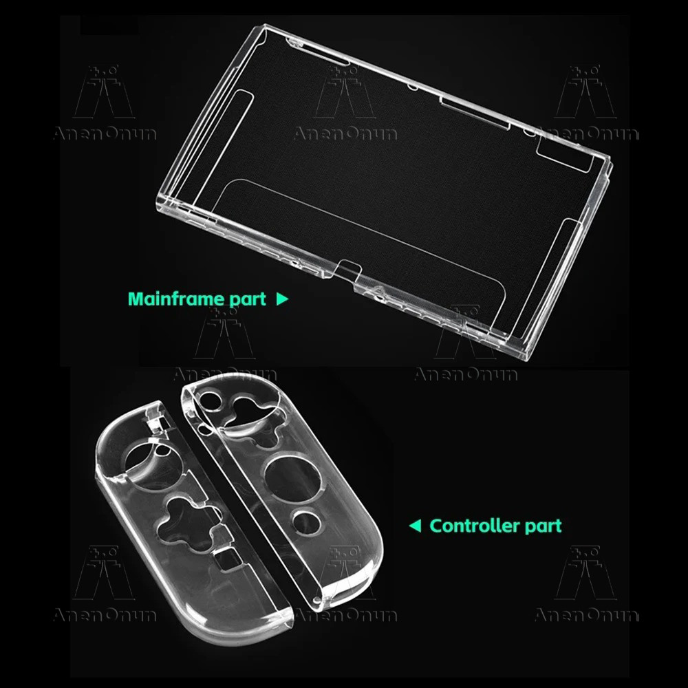 Switch Oled Full Protective Transparent Case Anti-fall Anti-scratch Anti-slip TPU Soft Shell Switch 