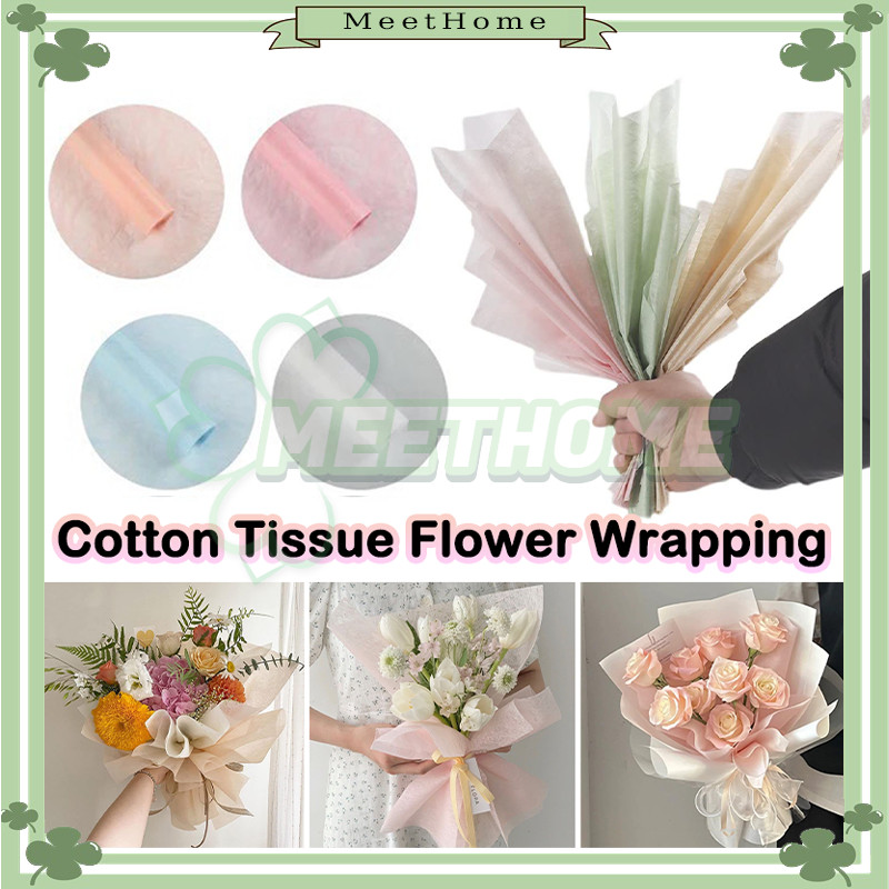 

[29 Lembar]Cotton Tissue Flower wrapping/Flower Wrapping Paper Kertas Tissue/Kertas Buket Bunga Florist/Non Woven Paper Pembungkus Bunga