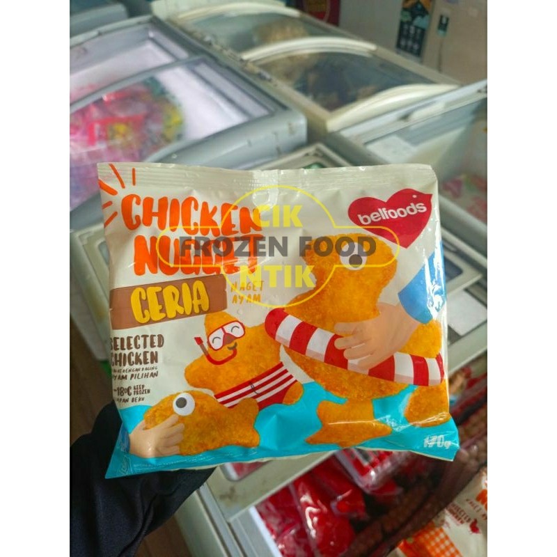 

belfood nugget ceria 170g Frozen food cik ntik Jambi cemilan jajanan seblak korea jepang