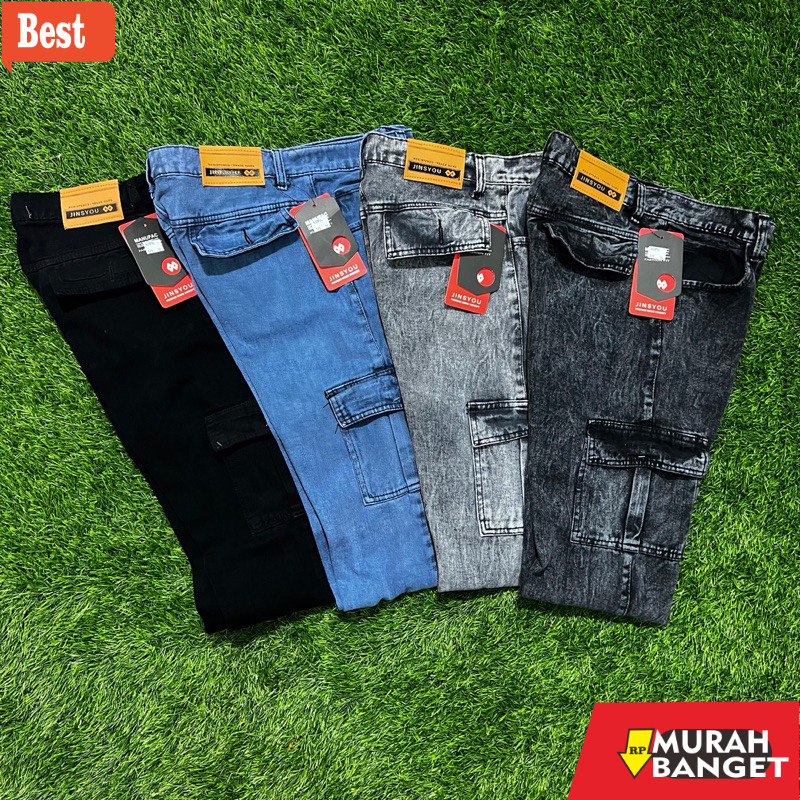 celana cargo panjang pria CARGO JEANS | CELANA JEANS CARGO PANJANG PRIA 28-33 Celana Jeans Standard 