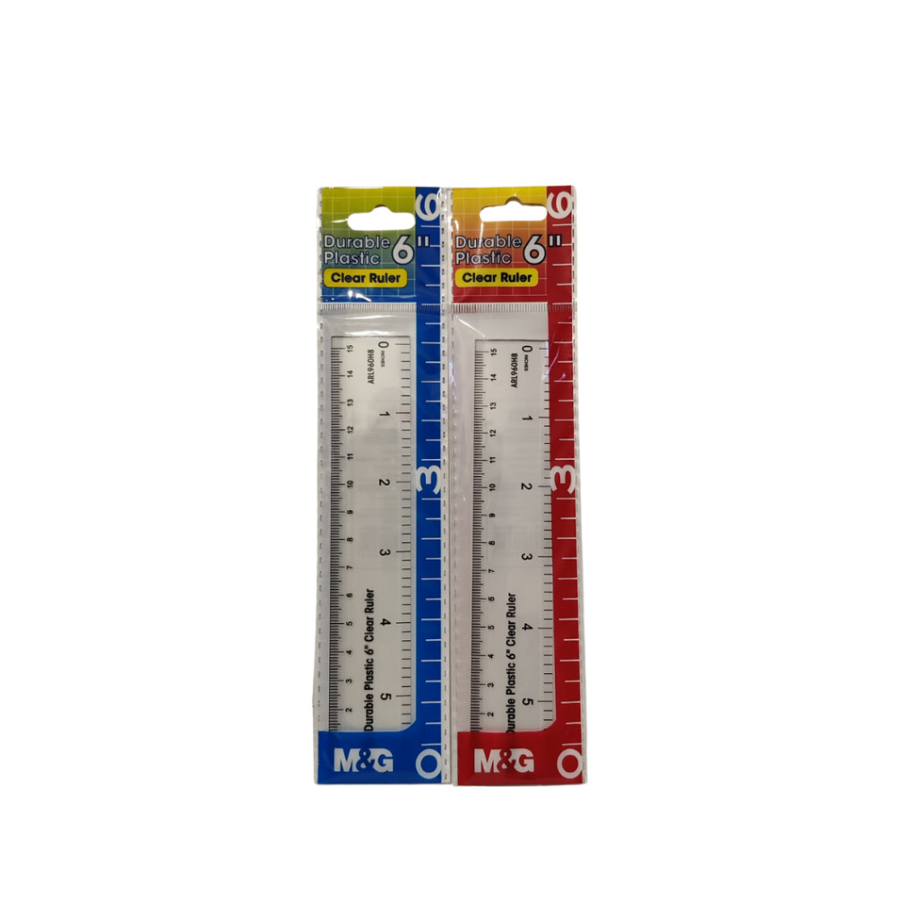 

Penggaris Plastik M&G Durable Plastik 15cm 6 Inch #ARL960H8 Clear Ruler Durable Plastic- SHSNP