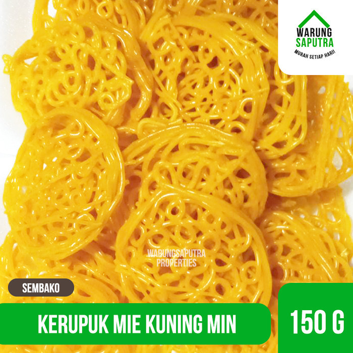 

zagoon Kerupuk Krupuk Mie Kuning Mentah Ukuran Mini Kecil 150 g