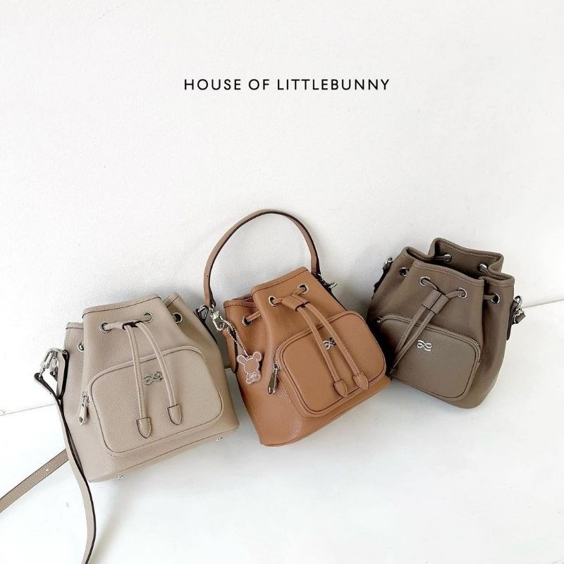 Littleb*nny Bucket Epsom Bag Giftset Include Box