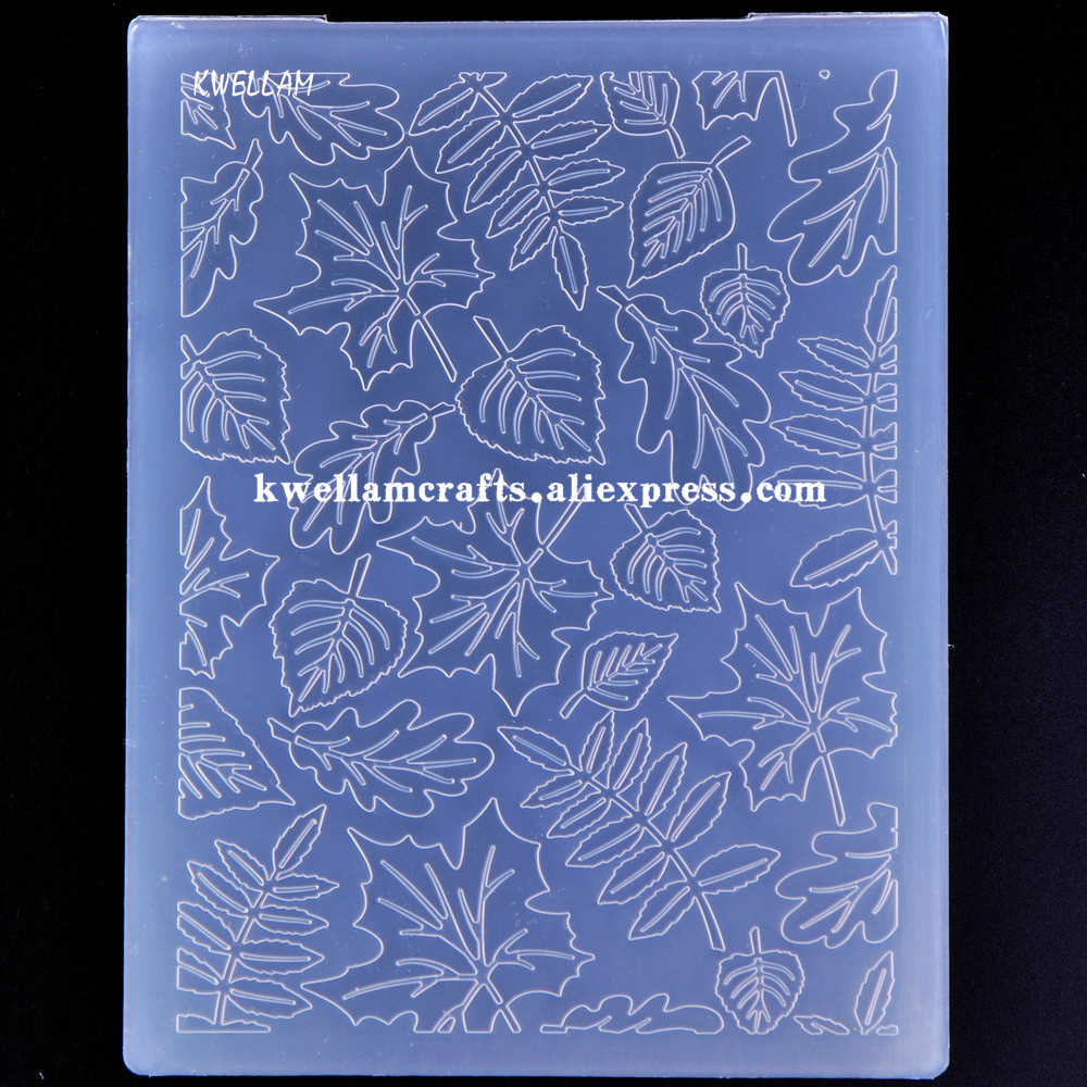 

Merry Christmas Leaves Background Plastic Embossing Folders for Card Making Scrapbooking and Other Paper Crafts 3101020
