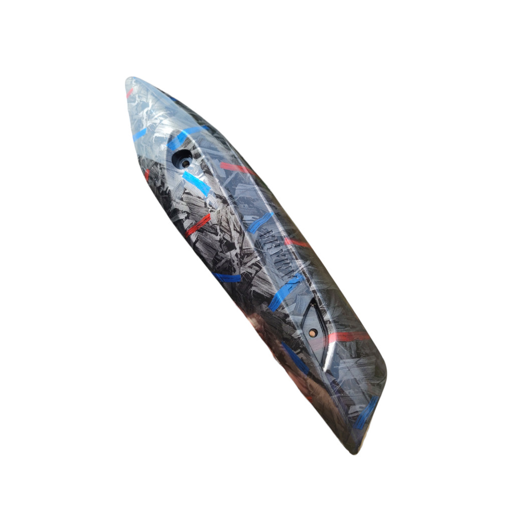 Forged merah biru Tutup tameng knalpot mio j fino soulgt 115 AES VARIASI 27