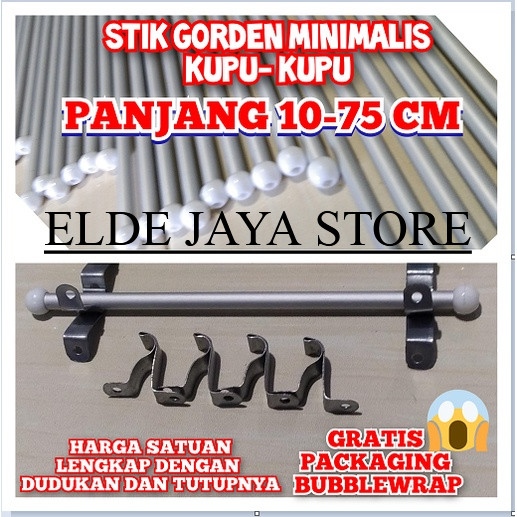 PANJANG 10-75 CM STICK GORDEN MINIMALIS | STIK GORDEN KUPU KUPU satuan/STIK MINIMALIS