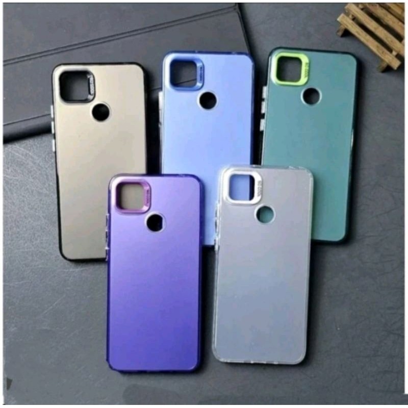 SLIKON/CASE REDMI 9C CASE HYBRID IMD COLOR PLATE HOLOGRAM