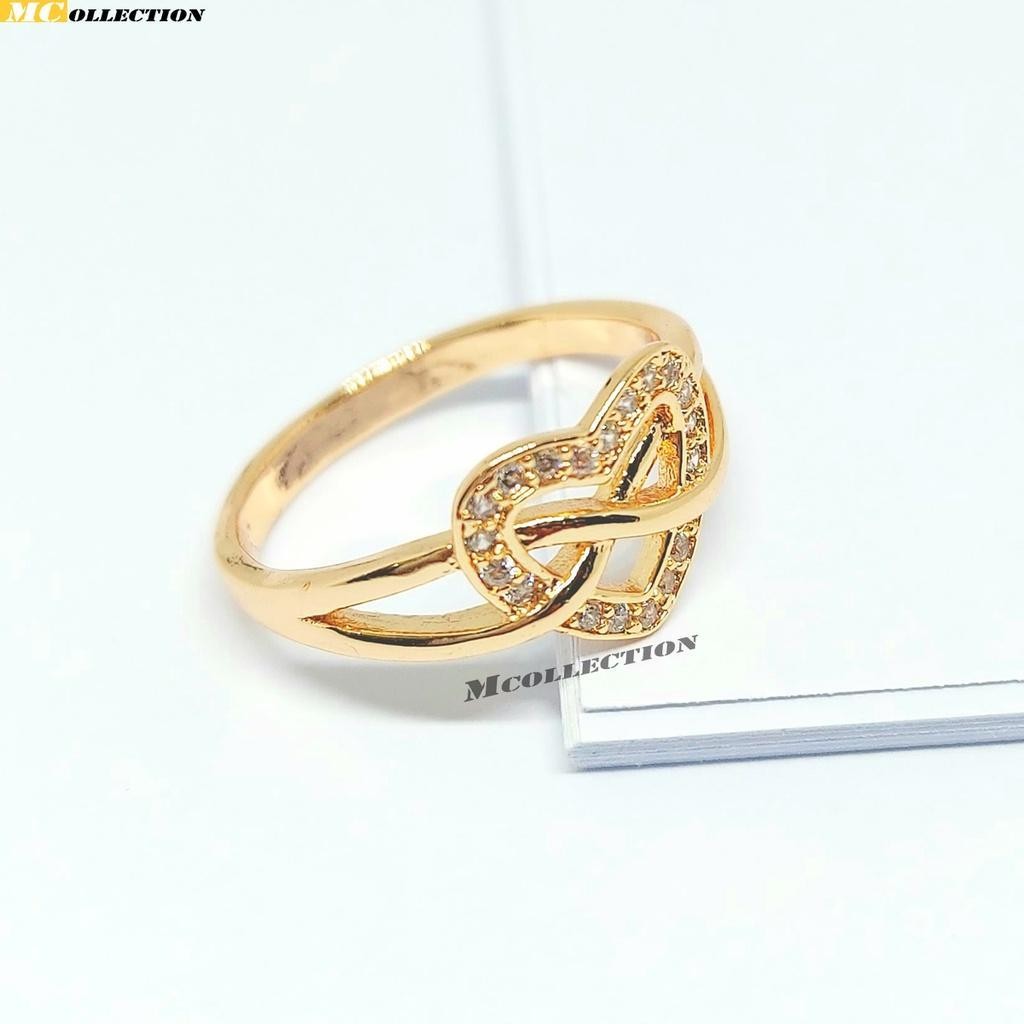cincin xuping wanita terbaru / cincin emas / cincin / cincin anti karat dan luntur / cincin titanium