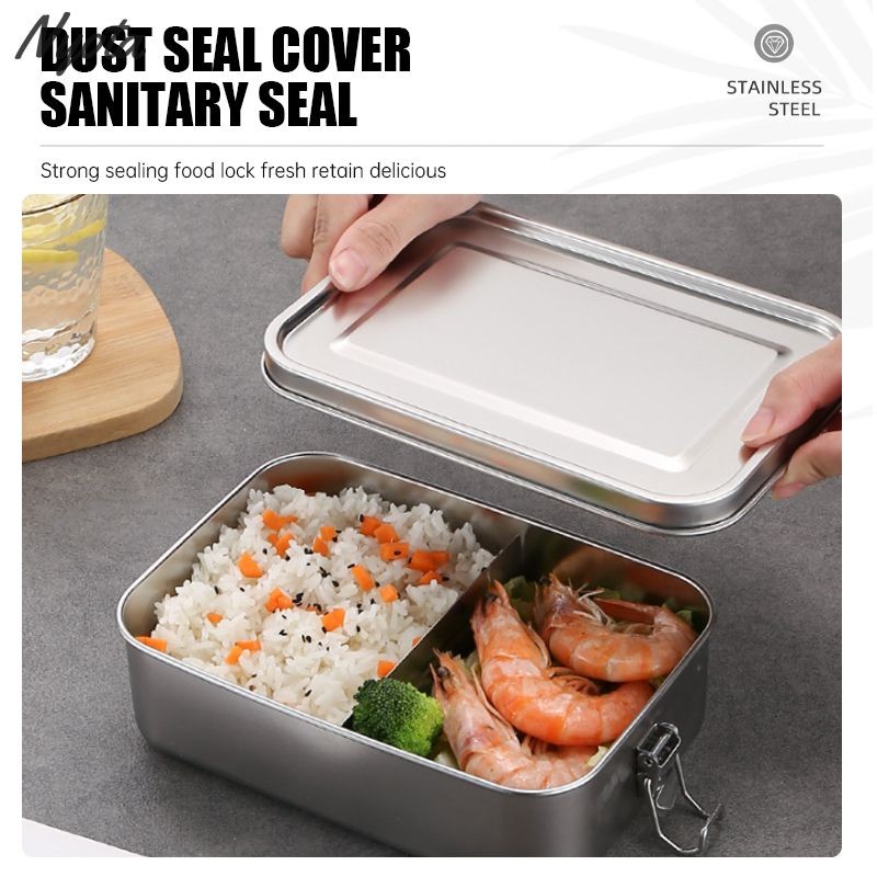 Lunch Box Kotak Bekal Makan 304 Stainless Steel Anti Tumpah Lunch Box Premium 304 Stainless Steel