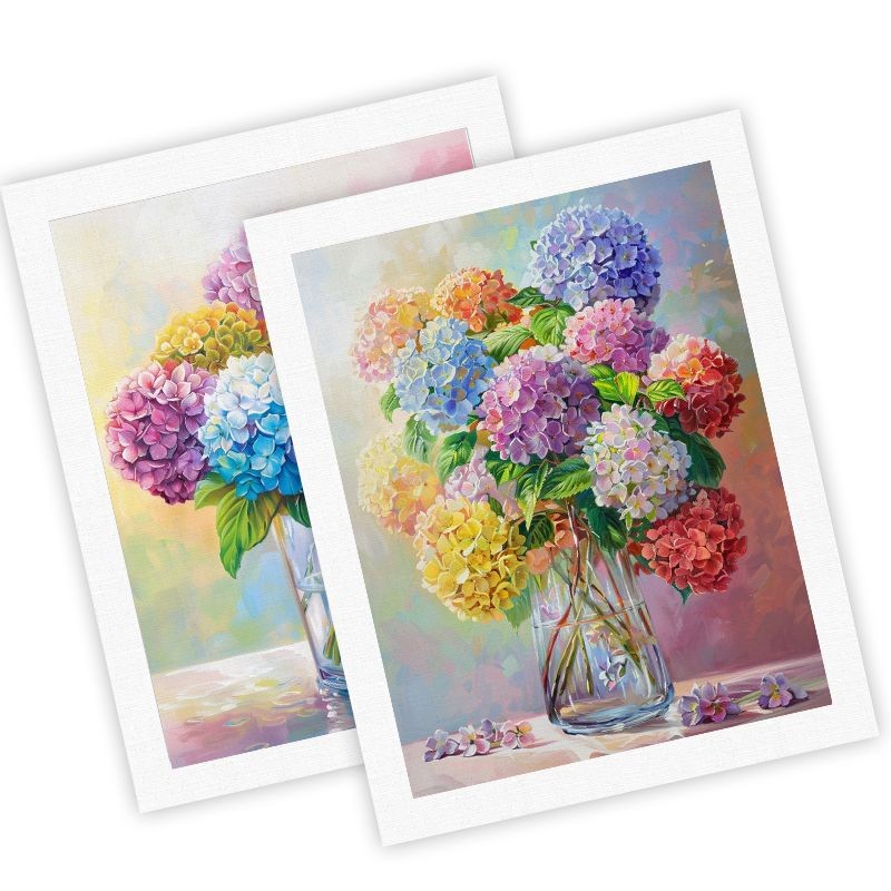 

CHENISTORY DIY Hydrangea Flowers Pictures By Number Kits Drawing On Canvas Painting By Numbers HandPainted Art Gift Home Decor