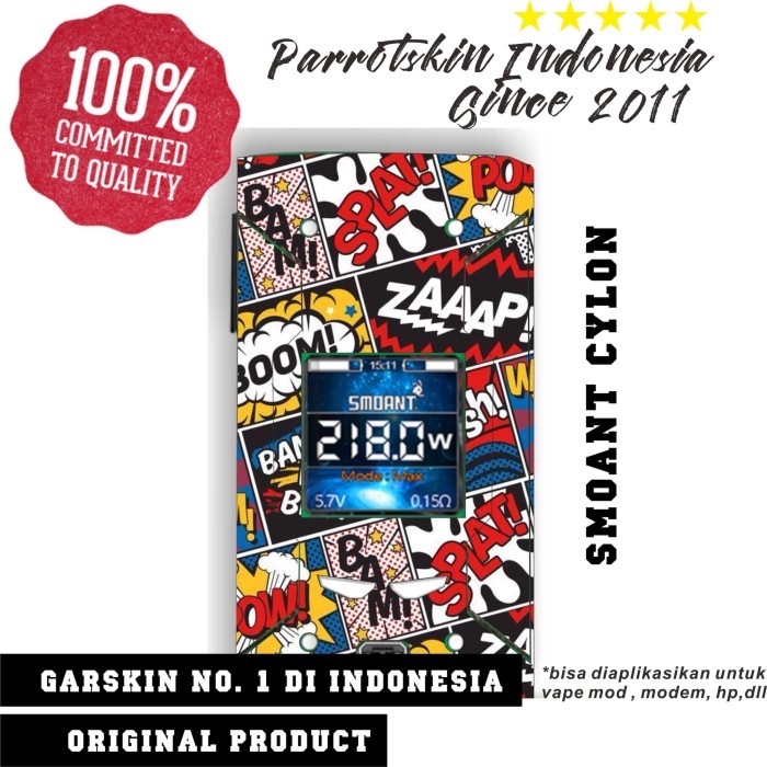 Garskin mod Smoant Cylon comic Free Custom Gambar Premium Quality by Urbanite store