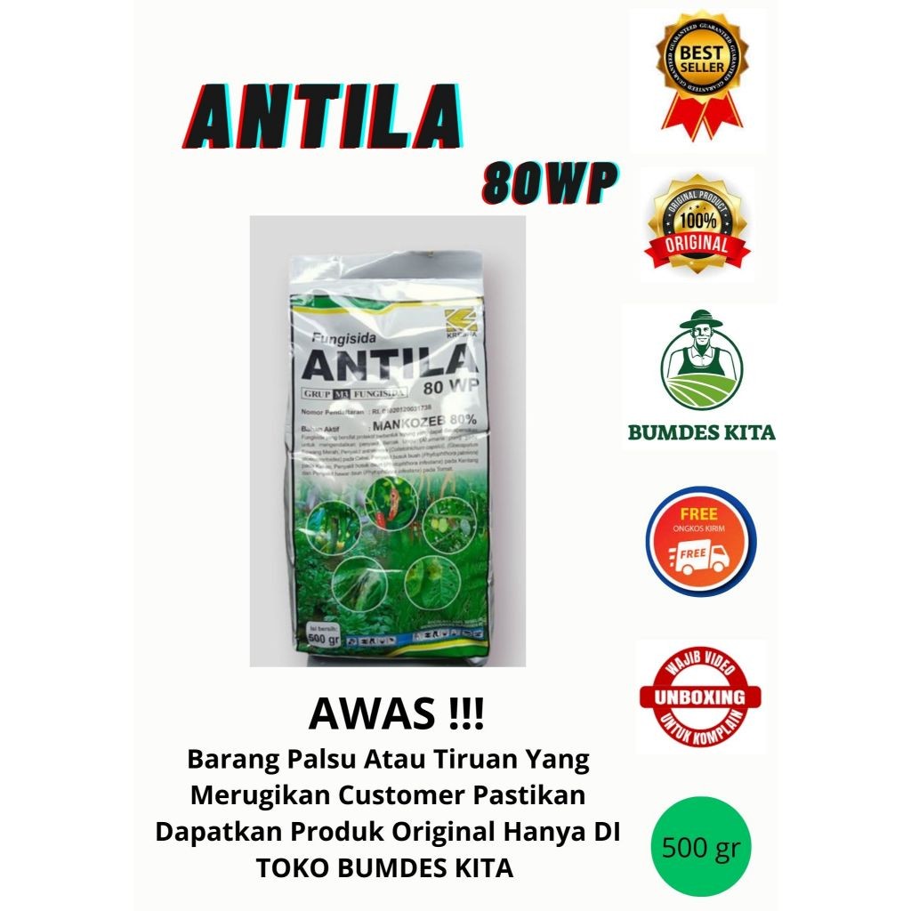 Antila 80wp 500gram fungisida mankozeb