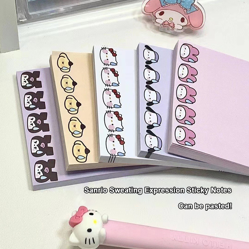 

✨COD Emoticon Sanrio yang berkeringat Catatan Tempel Lucu kartun Sticky Notes-GS