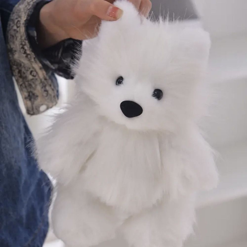 Samoyed Puppy Diy Corgi Doll Material Bag Can Move Ears With Recording Plush Animals Material Kit Ho