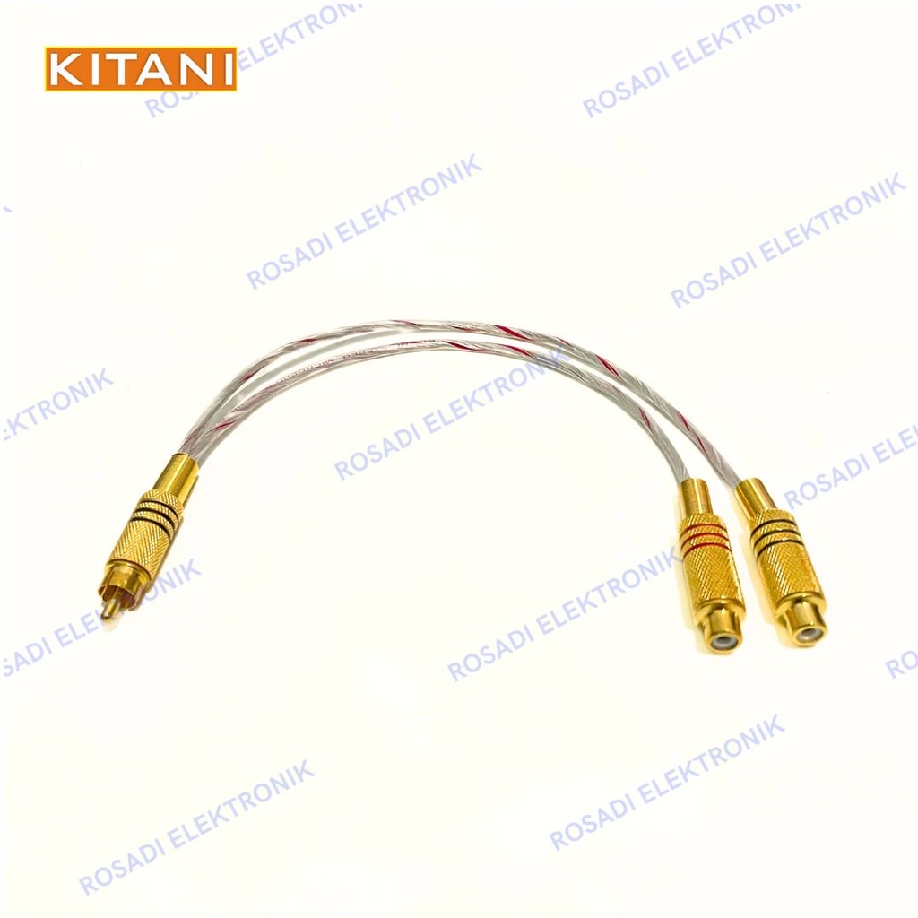 rca male to 2 rca female jack rca female