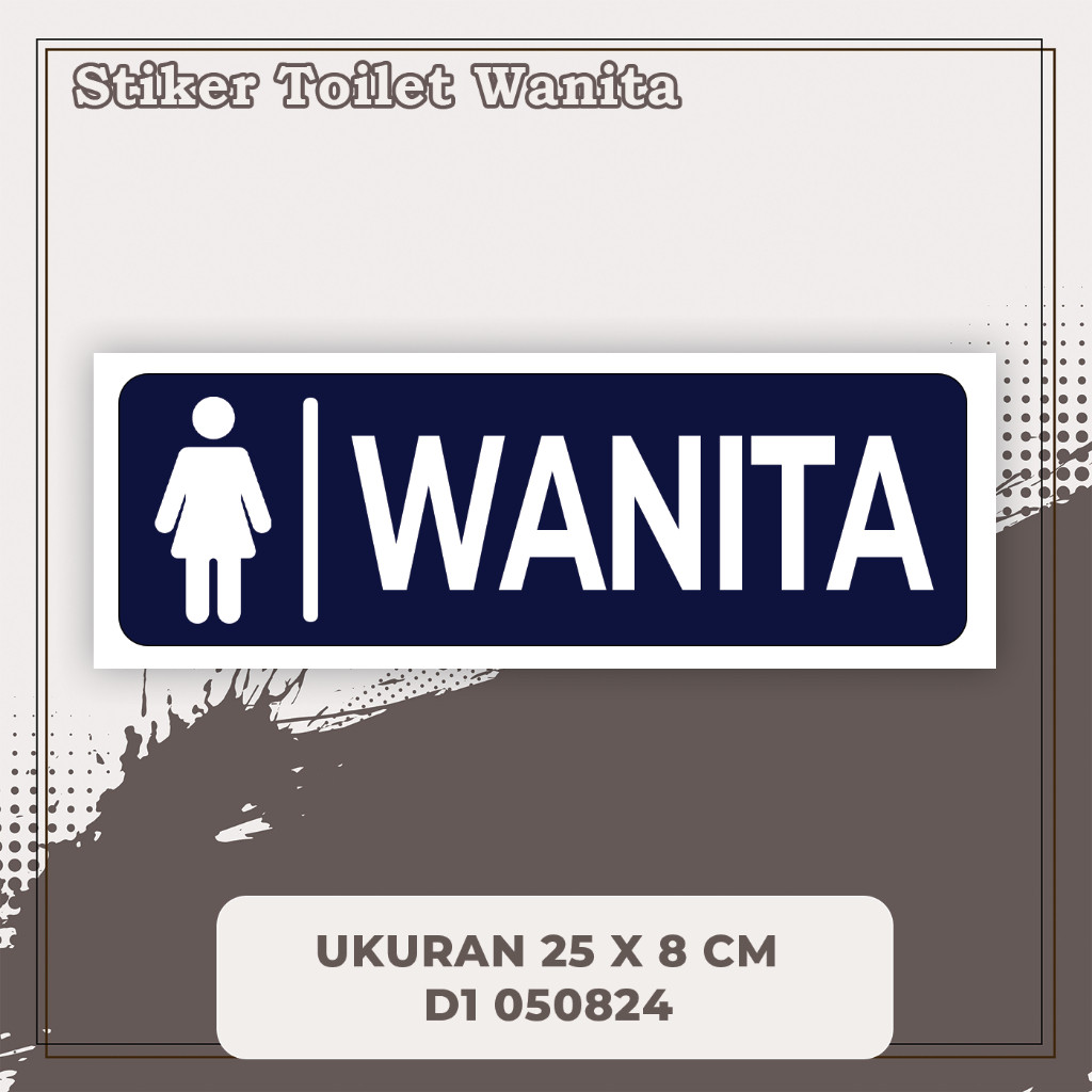 

Stiker Toilet Wanita / Stiker Penunjuk Toilet Wanita multi Sticker