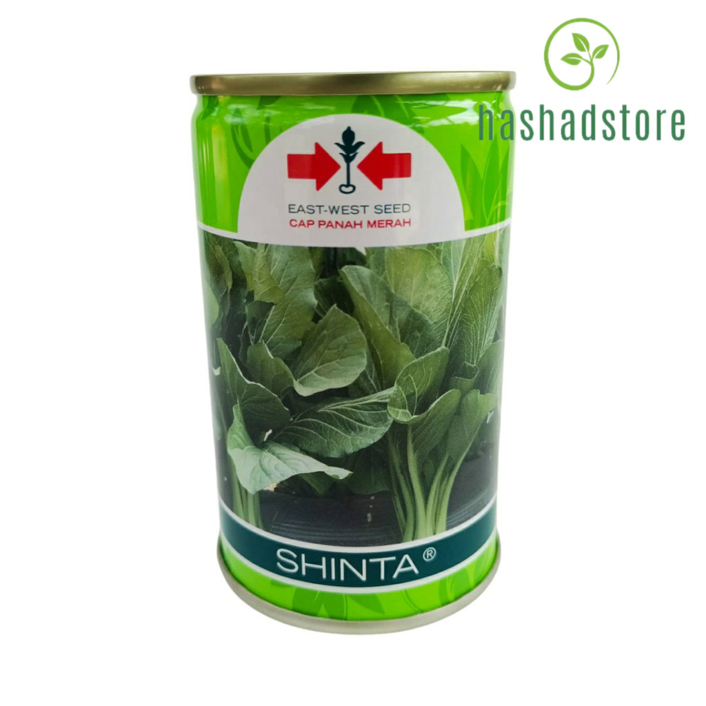 Benih Caisim SHINTA Kaleng Isi 100 gram Cap Panah Merah