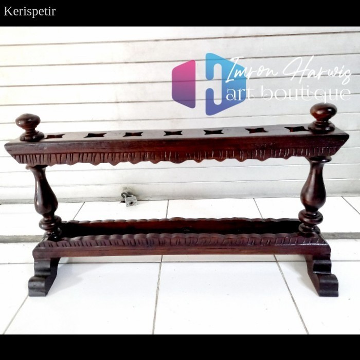 

Jagrak keris bubut jati lb7 murah