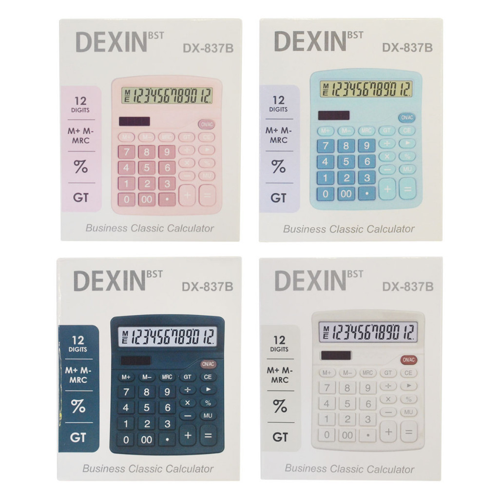 

Calculator Dexin DX-837B Kalkulator Dagang Warna Bergaya 12 Digit