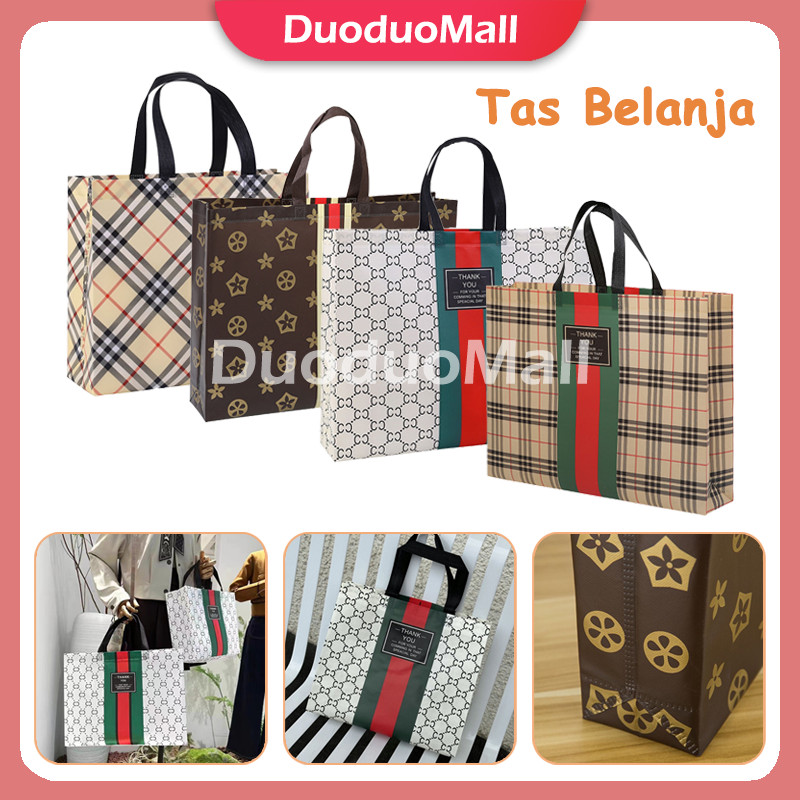 

Tas Belanja/Tas Kantong Belanja Hampers/Tote Bag Spunbond