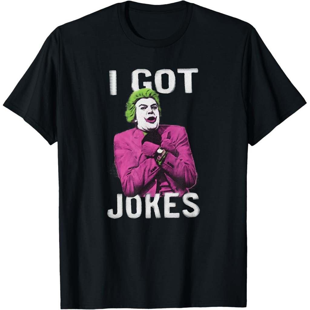 Baju Kaos Dewasa Batman Classic TV Series The Joker Got Jokes T-Shirt