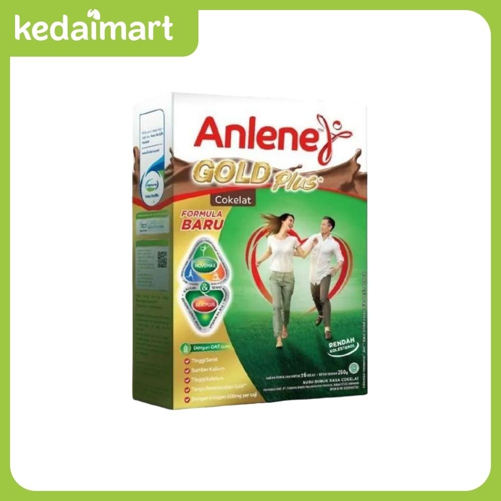

Anlene Gold Susu Dewasa Rasa Cokelat 250 Gram