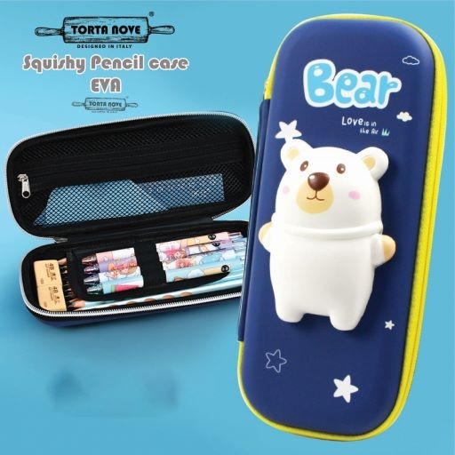 

BEST-Promo Kotak pensil 3D EVA Squishy Tempat Pensil anak sekolah laki perempuan - SQUISHY BEAR