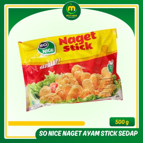 

SO NICE NUGGET AYAM STIK 500GR