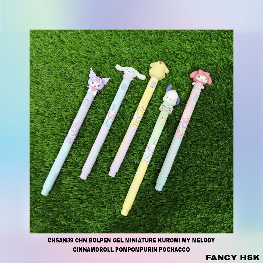

CHN BOLPEN GEL MINIATURE KUROMI MY MELODY CINNAMOROLL POMPOMPURIN POCHACCO CHSAN39