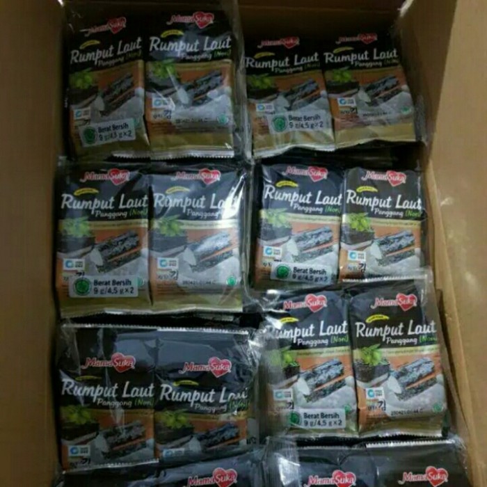 

PAKET HEMAT RUMPUT LAUT MAMASUKA 14 PACK isi 28 BKS CASHBACK 3 - MIX 4 Rasa