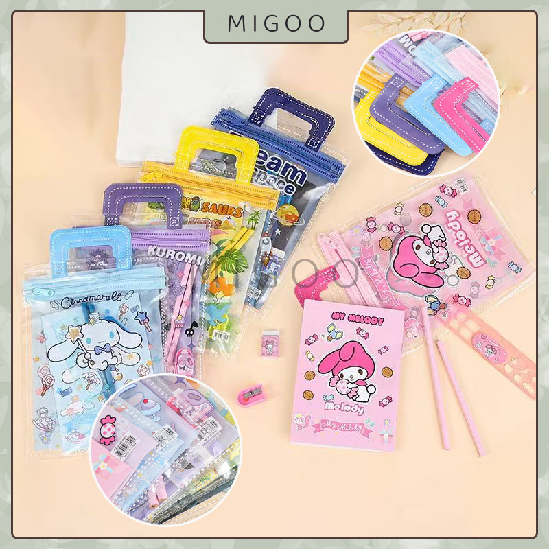 

PAKET ALAT TULIS / Alat Tulis Set Karakter Kuromi Lucu / Kotak Pensil Anak Set
