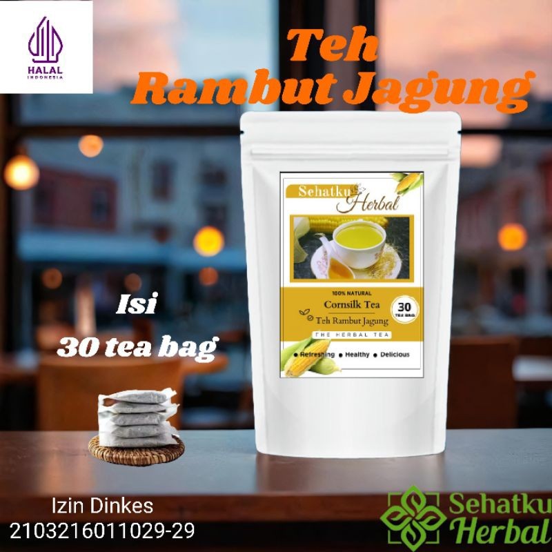 

SEHATKUHERBAL Teh Rambut Jagung : Corn Silk tea / Teh Herbal Diabetes / Teh Herbal Diabetes Isi 30 Tea bag