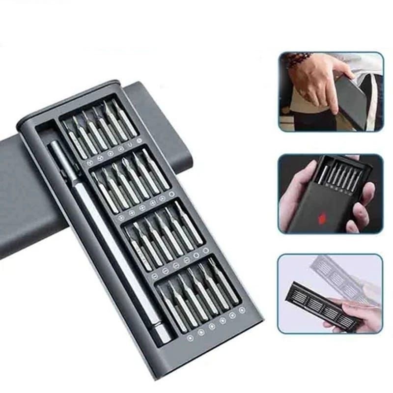 Set Obeng Magnet 24in1 Obeng Serbaguna Obeng Servis hp