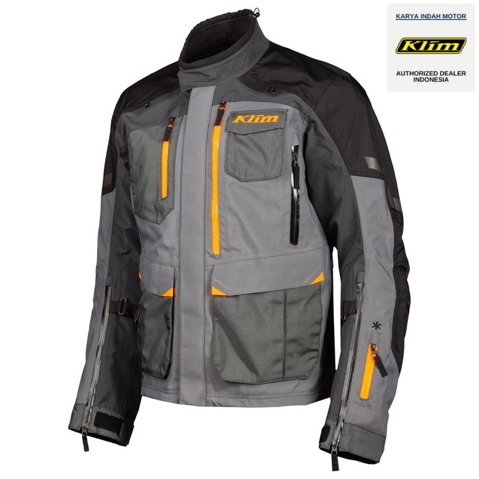 KLIM Carlsbad Jacket Asphalt/Strike Orange