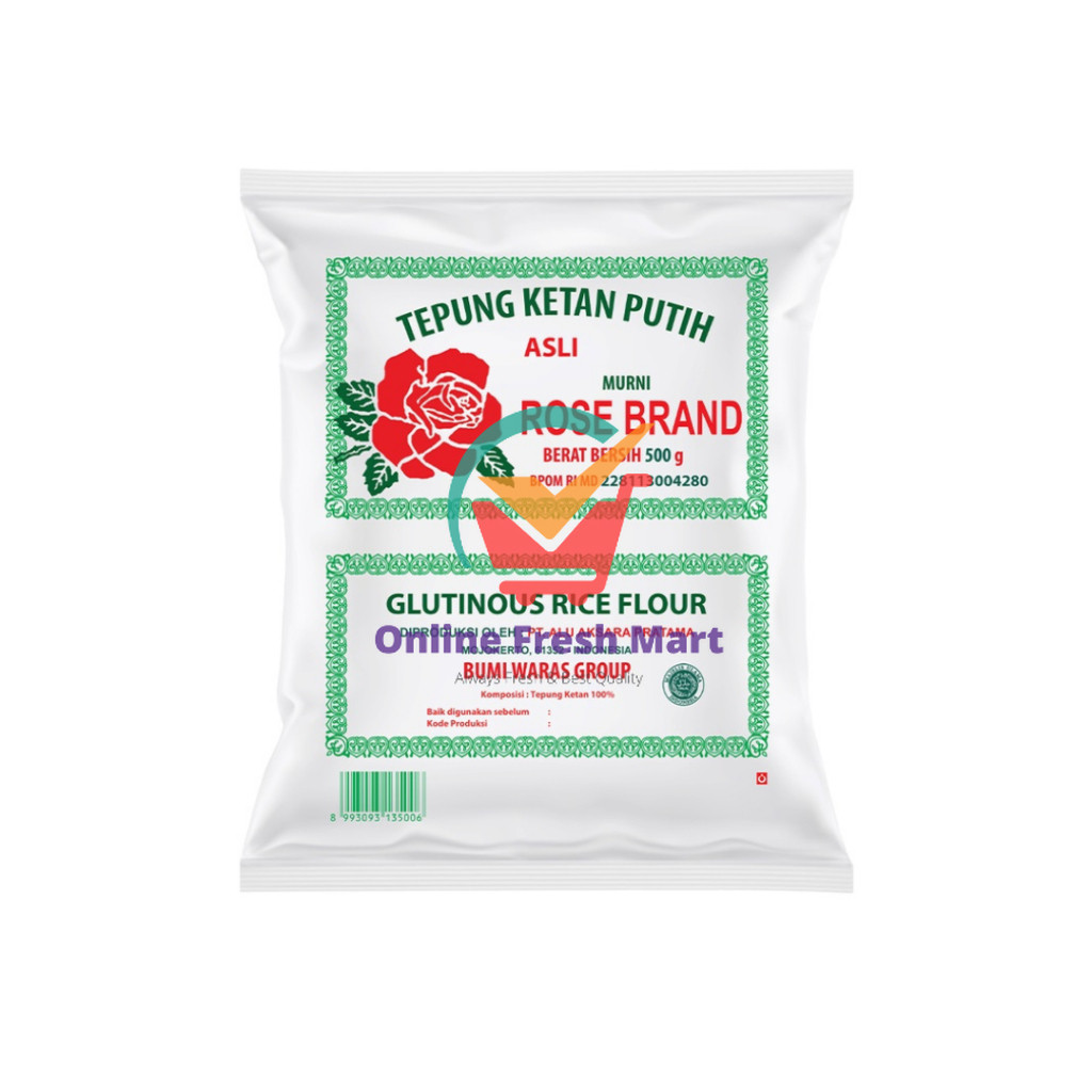 

Tepung Ketan Putih Rose Brand Rosebrand 500g - Online Fresh Mart Denpasar