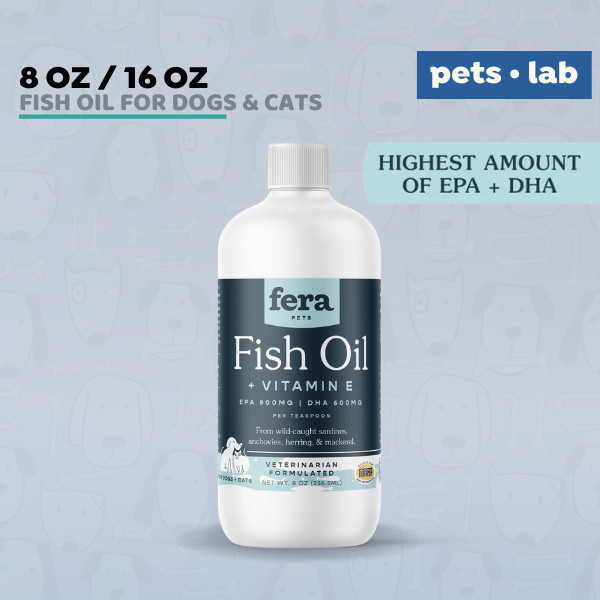 Fera Pet Organics Fish Oil EPA DHA Omega 3 Minyak Ikan Anjing Kucing