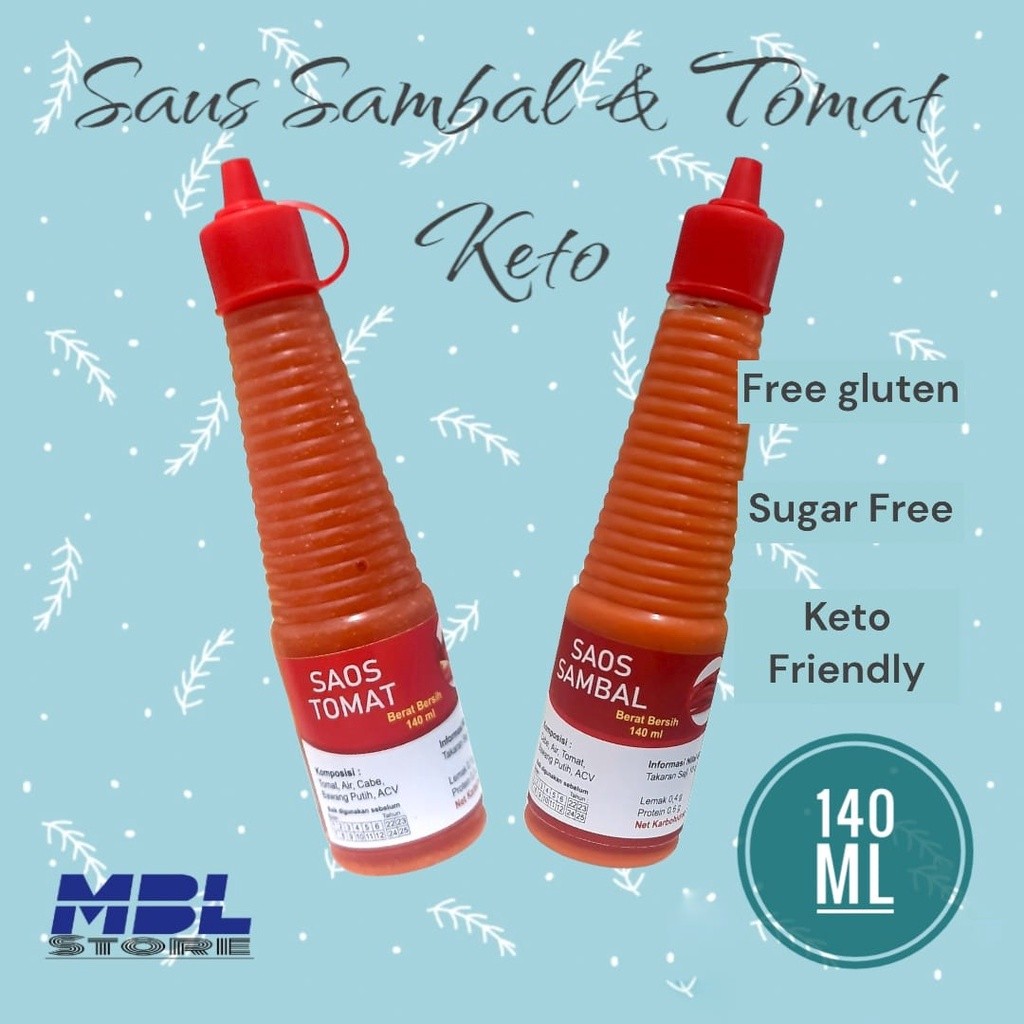 

Saos Sambal - Saus Tomat Keto Free Gluten Keto Friendly