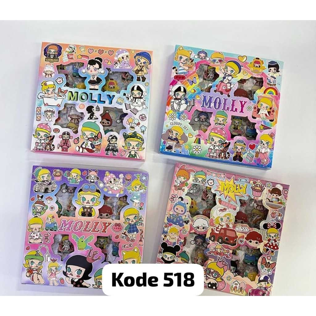 

(MG) Stiker Molly Pop Mart Isi 100 Lembar