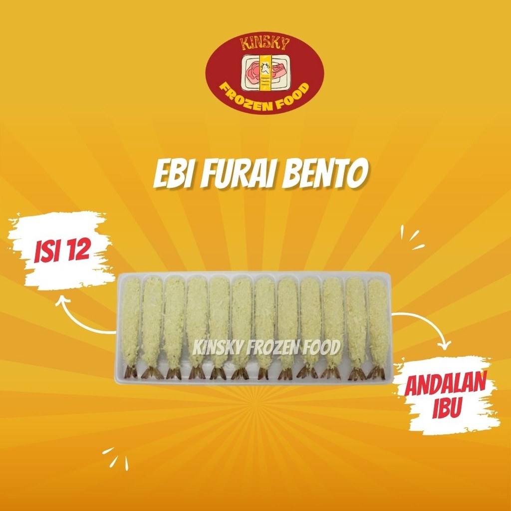 

EBI FURAI BENTO ISI 12 / UDANG TEMPURA ISI 12