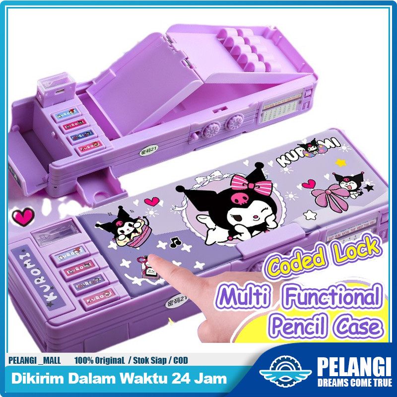

Gaya Baru Cinnamoroll Kotak Alat Tulis Multifungsi Kunci Kode Perempuan Pensil Sanrio Dua Sisi Bernilai Tinggi Kapasitas Besar