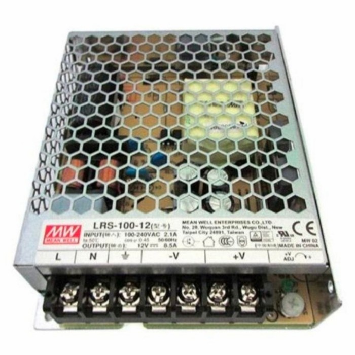 LRS-100-12-SWITHCING POWER SUPPLY/ POWER SUPPLY MEAN WELL 8.5A 12VDC