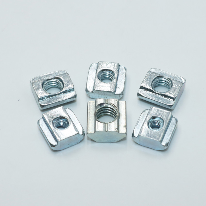 200p/lot T Sliding Nut Block Square Nuts M3 M4 M5 M6 for 2020 Aluminum Profile Slot Sliding Nut in A