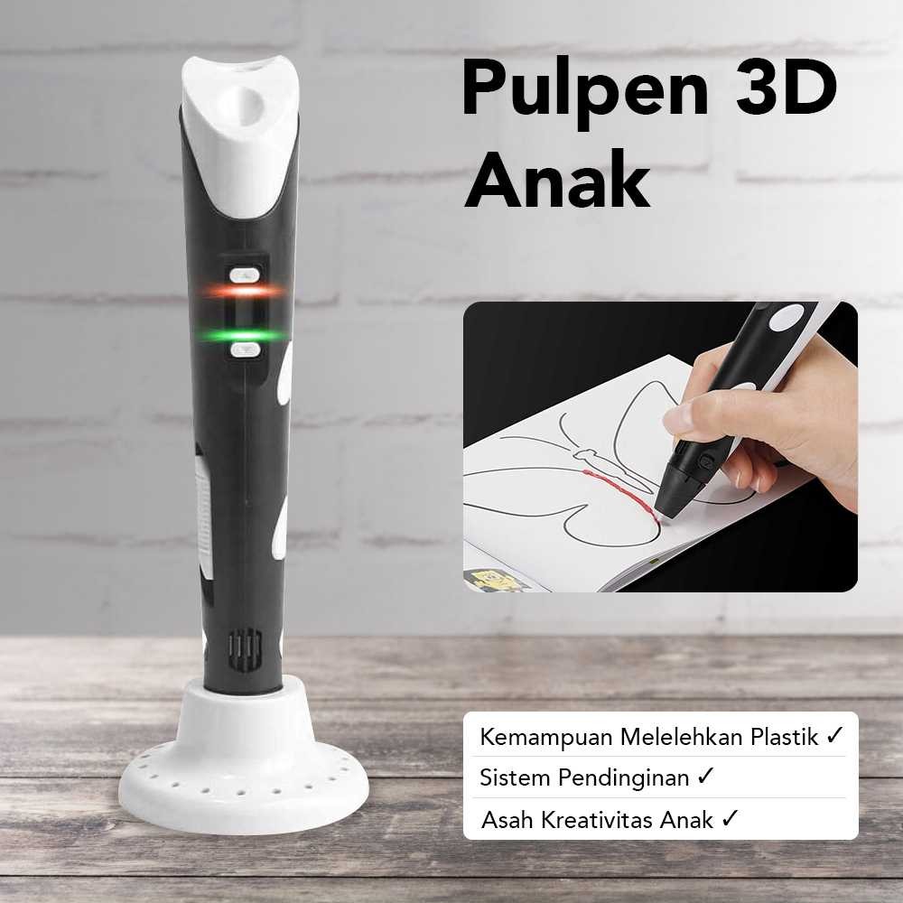 

ETIGREE Pulpen 3D Anak Printing Magic Drawing Filament EU Plug - P62-2 - AH
