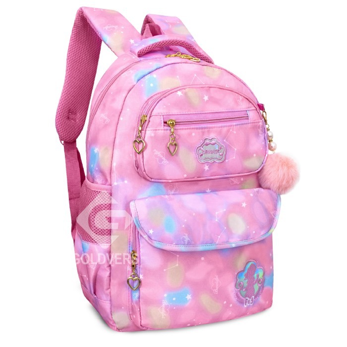 Goldies bags - Tas backpack anak kekinian Ransel sekolah anak perempu - Ungu