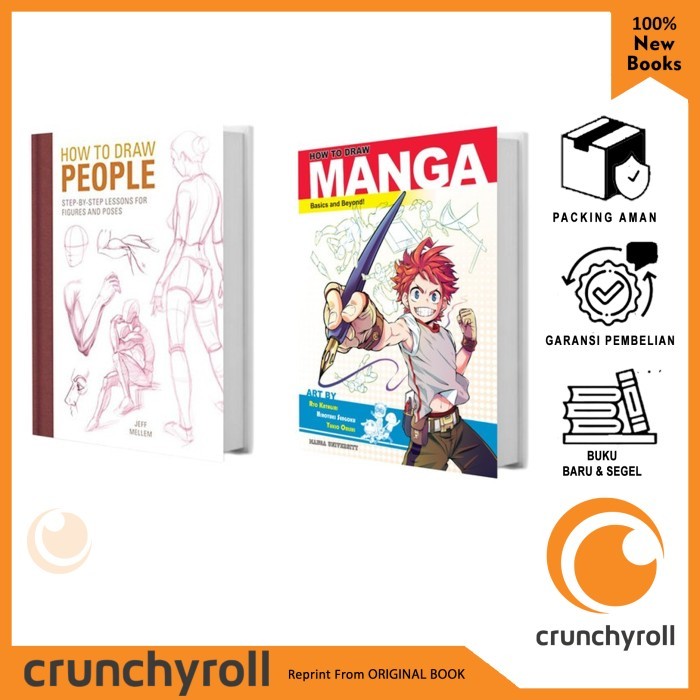 

Paket 2 buku How to Draw Manga & How to Draw People - Jeff Mellem