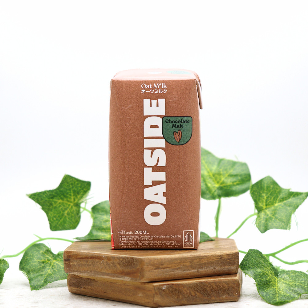 

200ml Mini Straw Chocolate Malt Oat Milk - Oatside