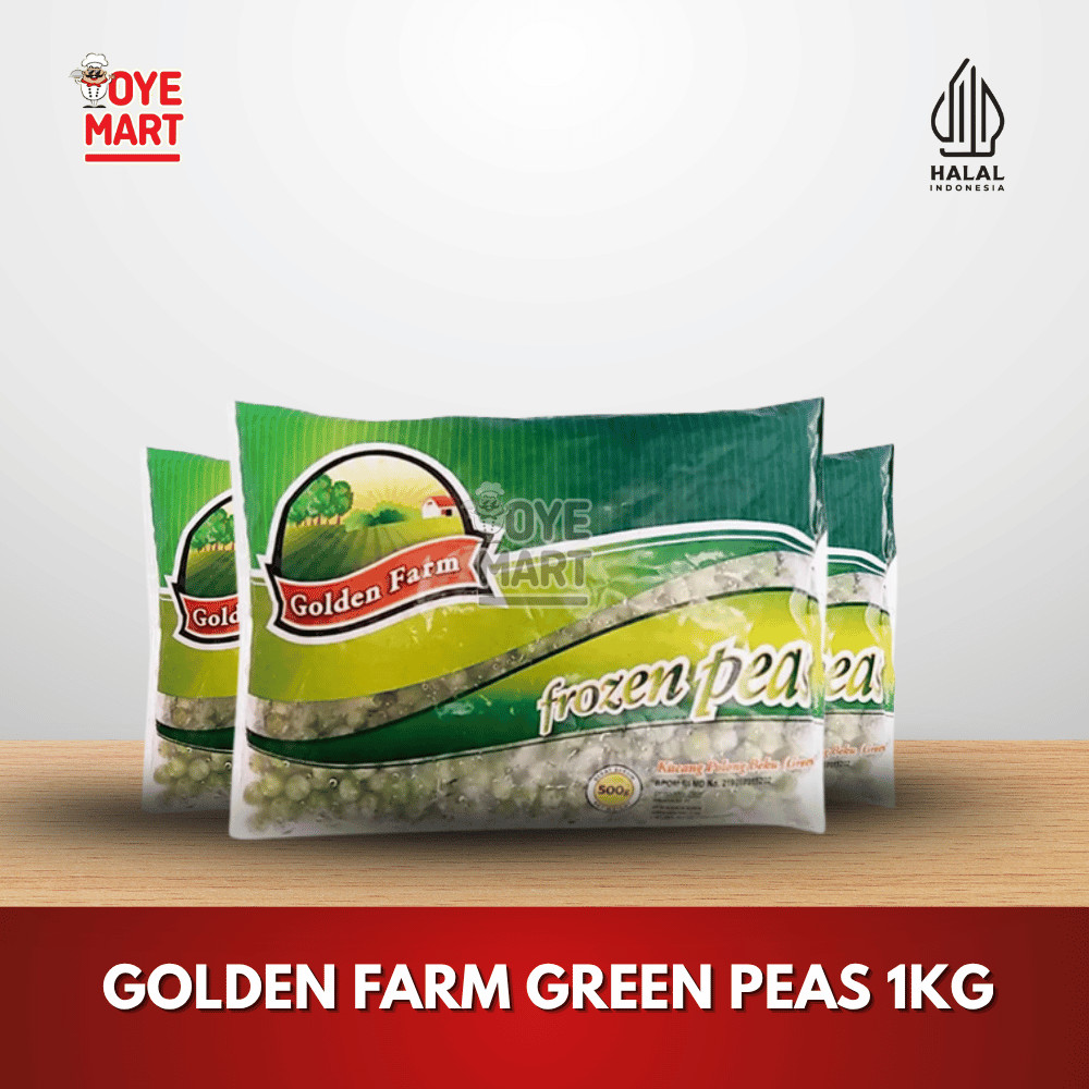 

GOLDEN FARM GREEN PEAS 1KG / KACANG POLONG BEKU