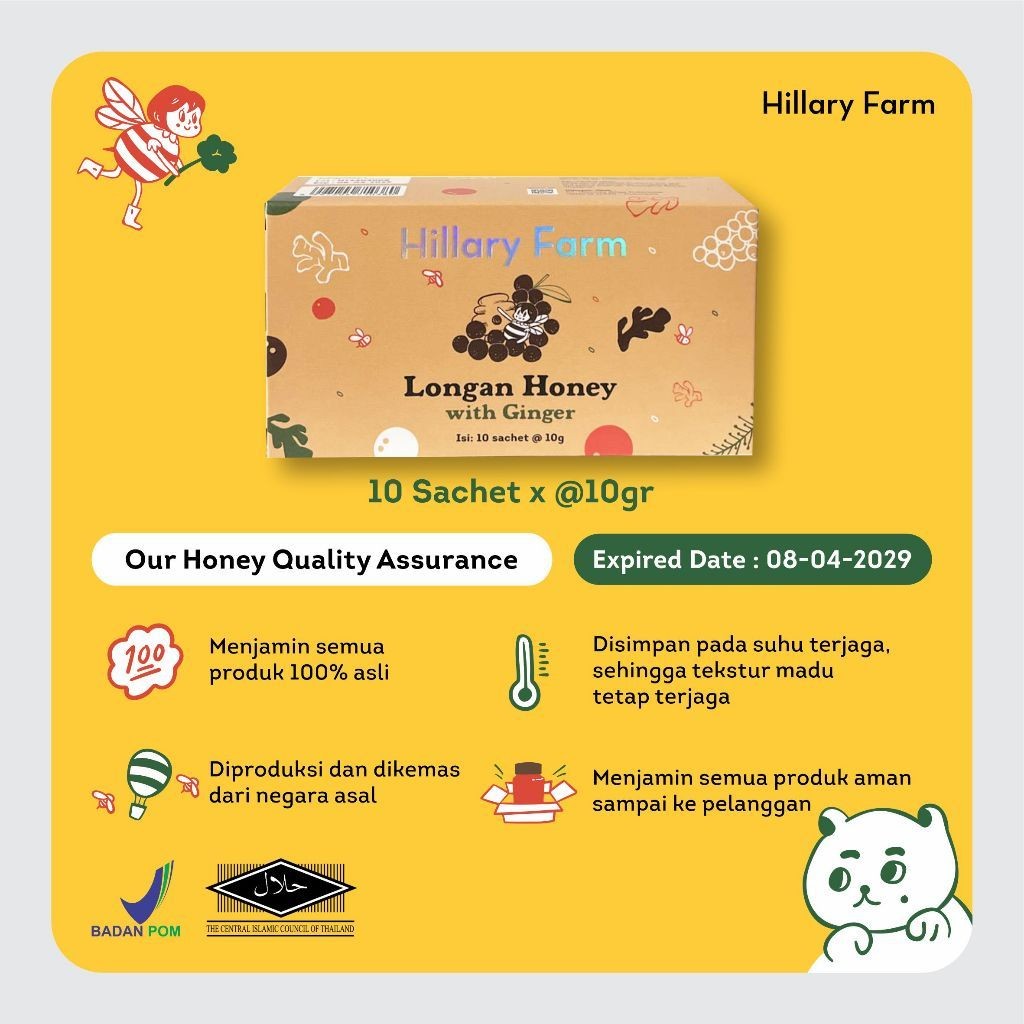 

Madu Hillary Farm Travel Pack Longan Honey with Ginger